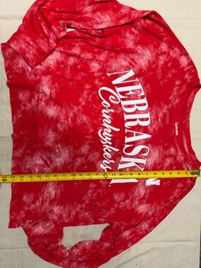 Nebraska Cornhuskers Red Tie Dye Long Sleeve Shirt Size 2XL